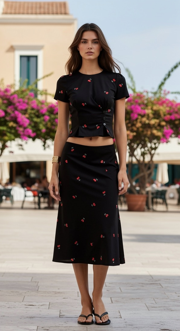 matching skirt set